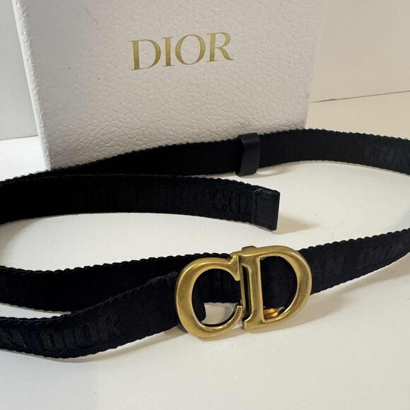 Christian Dior Saddle Fine Canvas Belt (Pre-Owned) With box main image 5